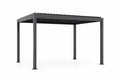Pergola metalowa szara 3x3 m z aluminium