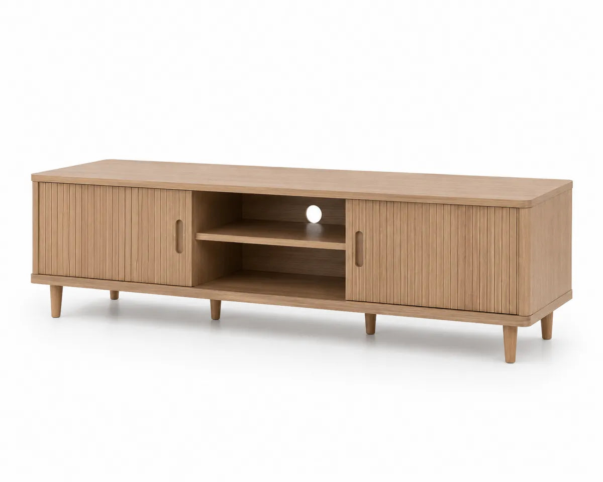 Szafka RTV z drewna dębowego 180x40x45 cm