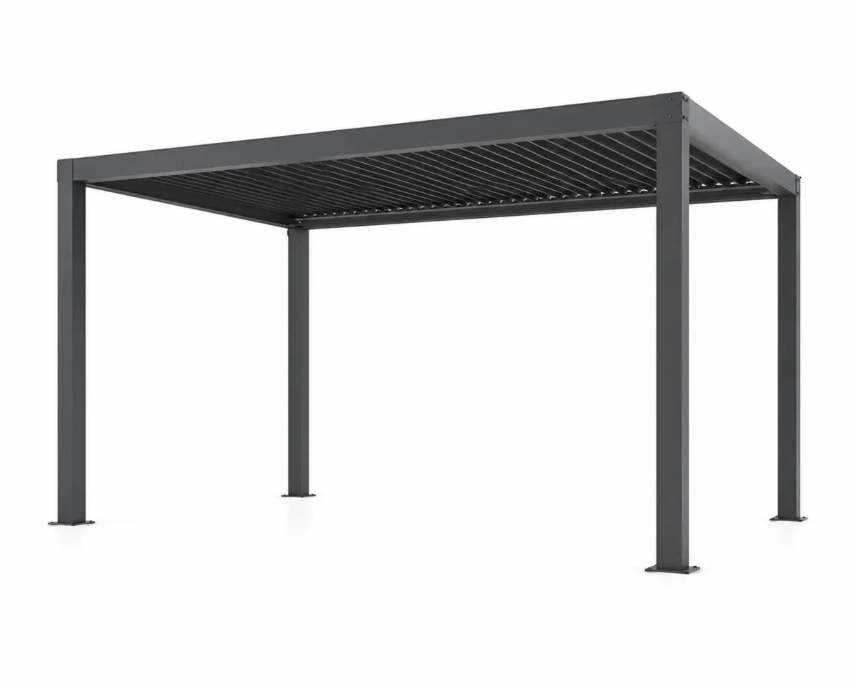Pergola aluminiowa szara 3x4 m