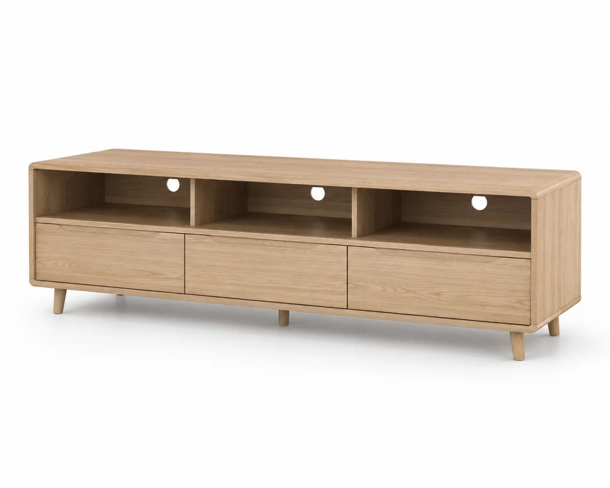 Szafka RTV z drewna dębowego 150 cm