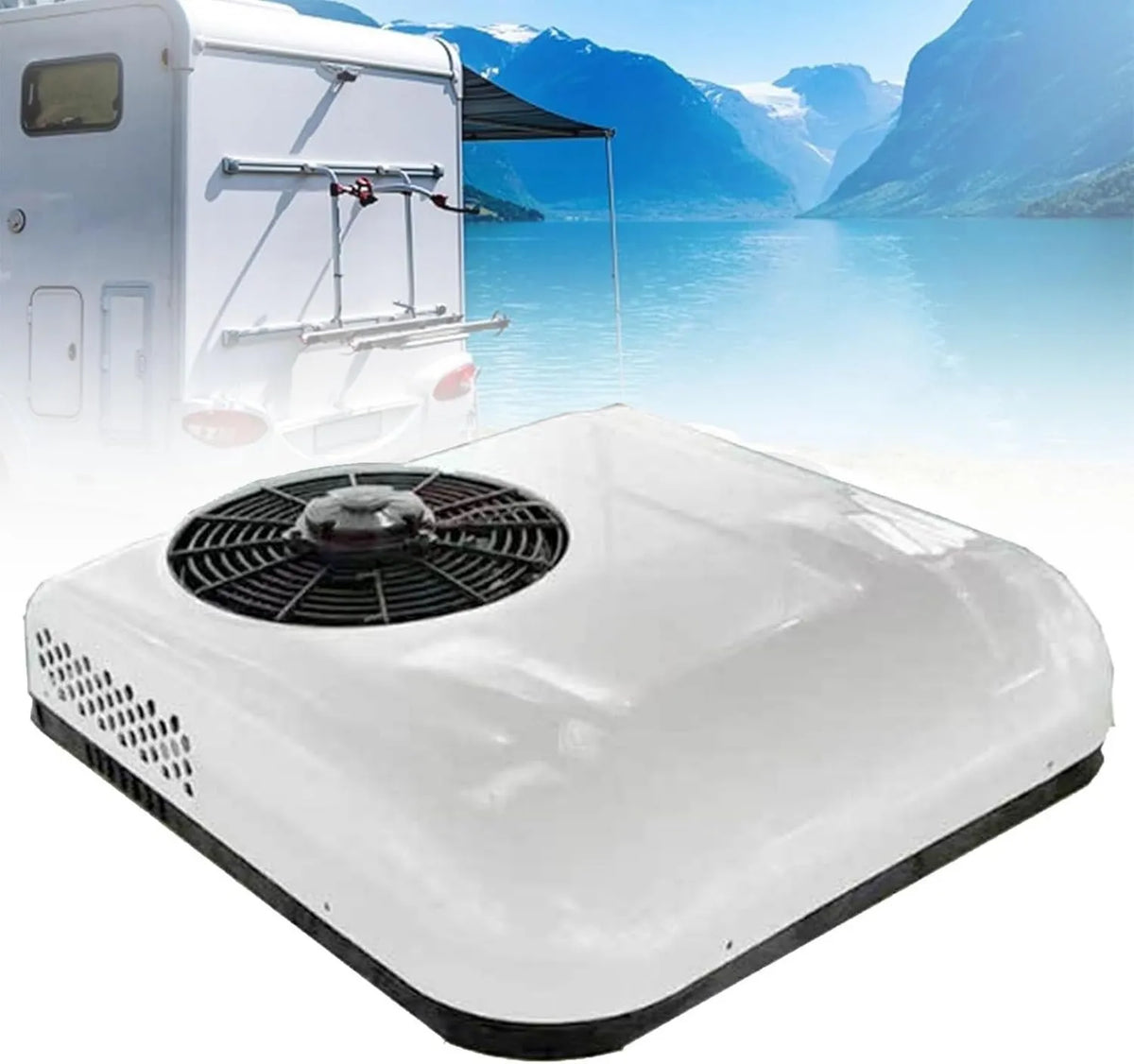 HTTGDGDH, Klimatyzator białe-24, 24 V, kemping, kemping i przyczepy podróżne, Klimatyzator CC do samochodów ciężarowych blanc-24