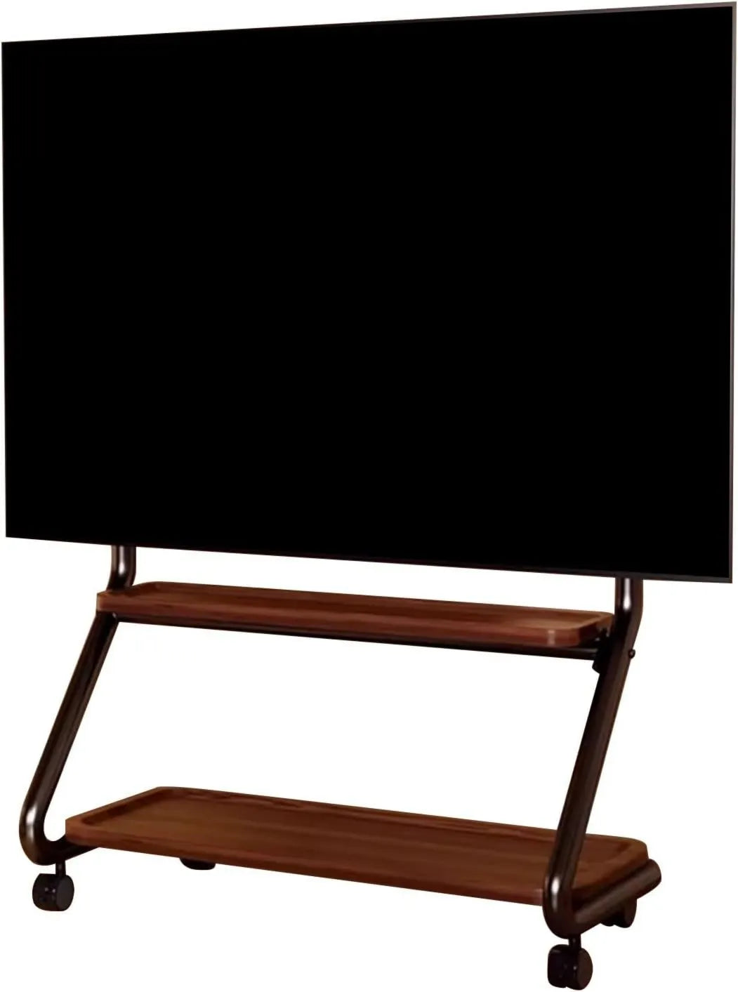 YZWZZXC, Szafka TV 148 cm, 58in, 75 cali, 50 kg pojemności, szafa TV- na stopie, szafa TV- na ziemi, z dwoma półkami magazynowymi