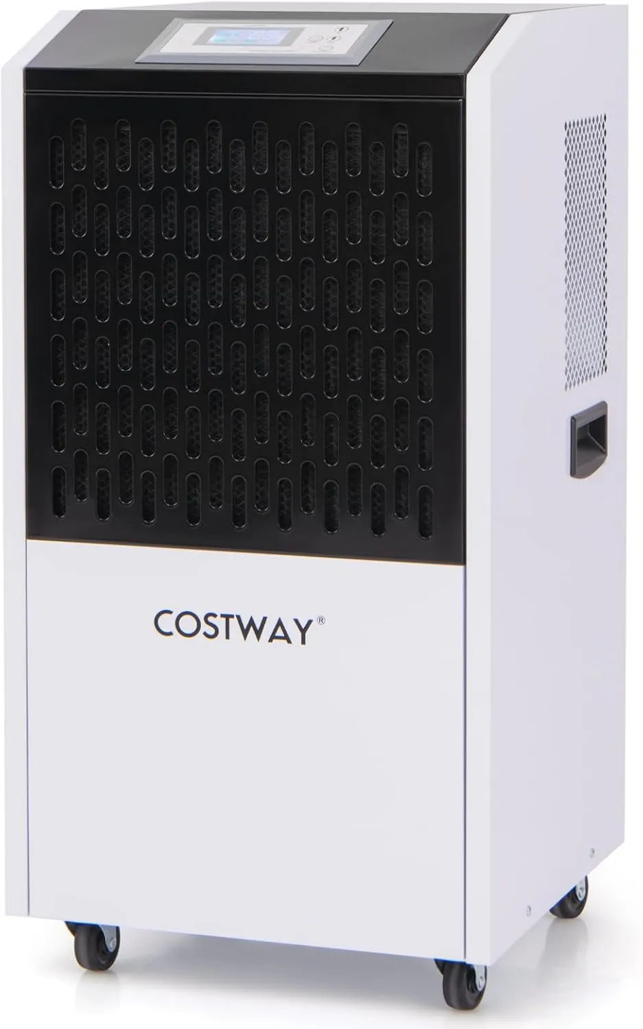 Osuszacz powietrza, 118 l, 790 m², 612 m³/h, timer, COSTWAY Suszarka budowlana 118 l/dzień, komercyjny osuszacz powietrza z wężem odpływowym