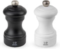 Peugeot, Młyn, 10 cm, czarny, drewno, młyn pieprzowy + młyn solny 10 cm