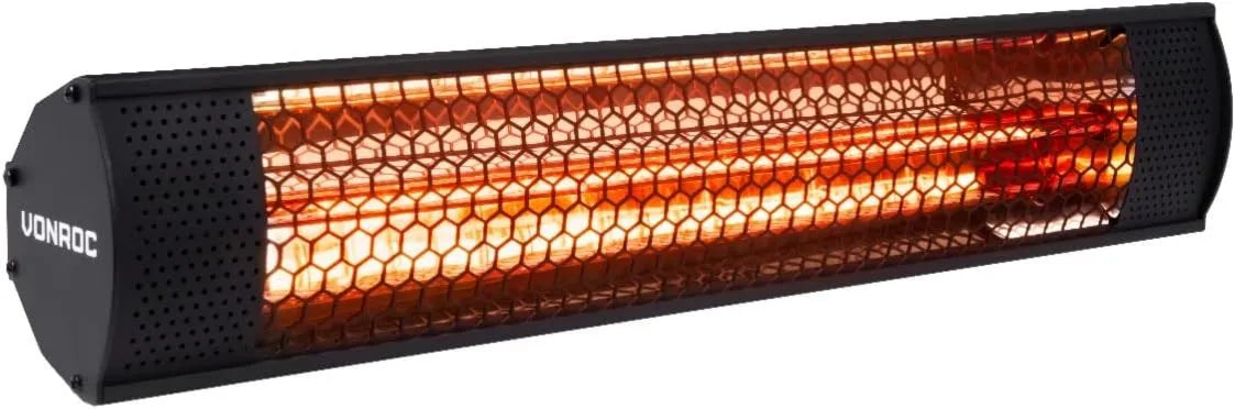 VONROC, Elektryczny grzejnik, 2000 W, VONC, czarny, Marsili kompaktowe ogrzewanie tarasowe