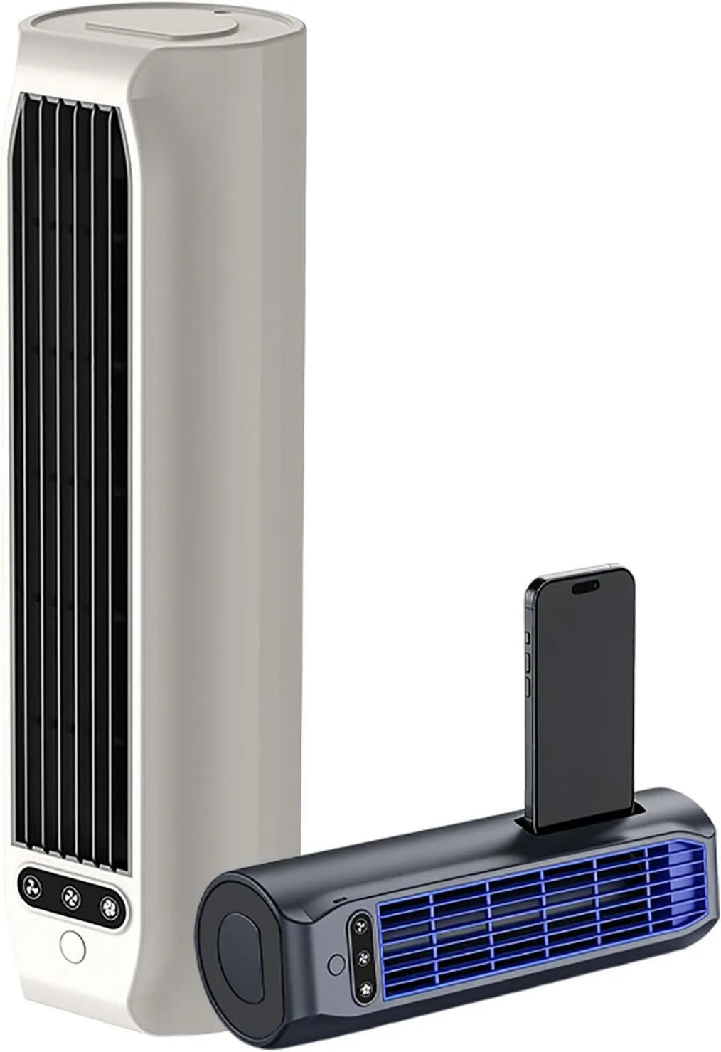 Generic klimatyzator przenośny, Klimatyzator 3000 mah, 3 prędkości, cicha, Brizaac chłodnica powietrza