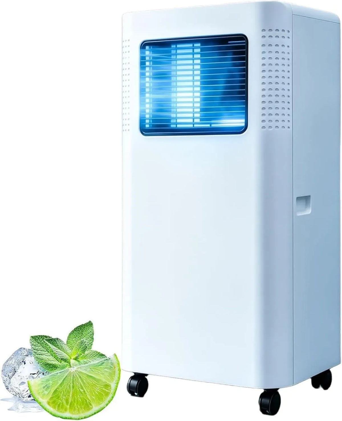 LCAIHONG klimatyzator przenośny, 3- in-1 PAC klimatyzator, zegar, cichy, in-1 Cichy z osuszaczem i wentylatorem, LED ekran, 24H zegar 3 w 1