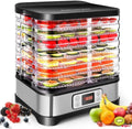 Wentylator, 400 W, 32 cm, 37 x 30 x 32 cm, regulacja ustawień, Nictemaw Suszarka do mięsa, owoców i warzyw, regulowana temperatura 35-70°C
