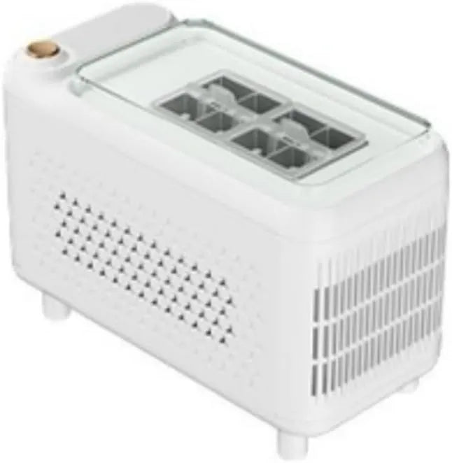 QuivyLivy kostkarka do lodu, 12 V, mobilny, kemping, biały, kwadratowy produkt lodowy w 13 do 22 minut