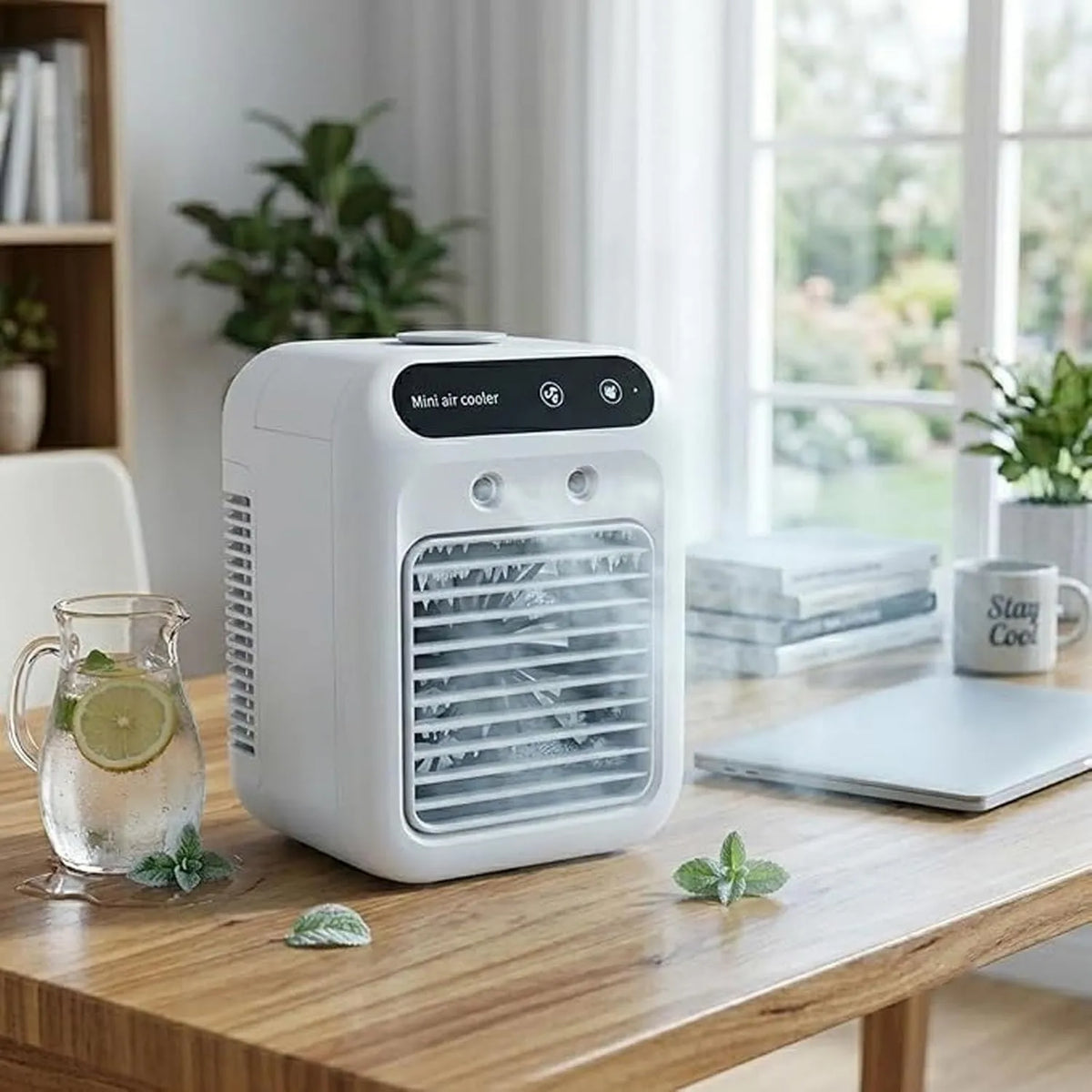 Leilaohu klimatyzator przenośny, 3-in-1 klimatyzator, przenośny, cichy, biały 3 w 1