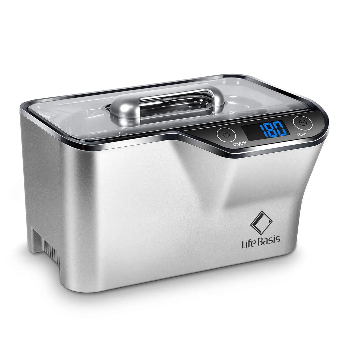 LifeBasis, Wentylator, 50 W, 5 programów, dotyk, czyszczarka ultradźwiękowa 600 ML, LED Tactile wyświetlacz, 48 kHz