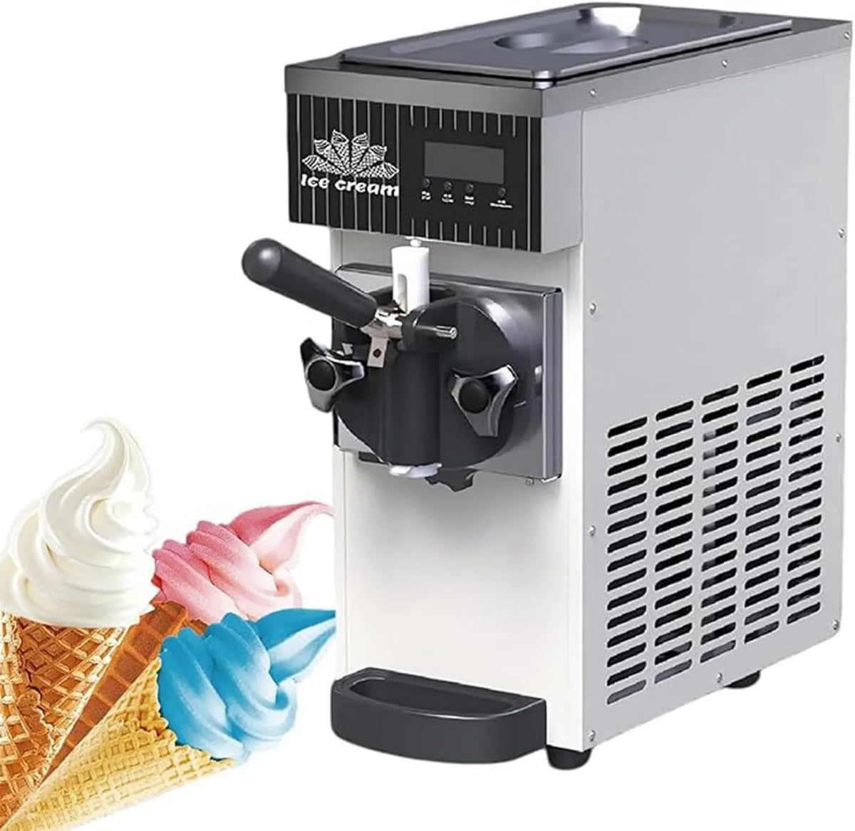 LJLYYDS, MilkWhite- ZB- BQL28 kostkarka do lodu, kostkarka do lodu i sorbetu, ciasto, profesjonalny, restauracja MilkWhite-ZB-BQL28