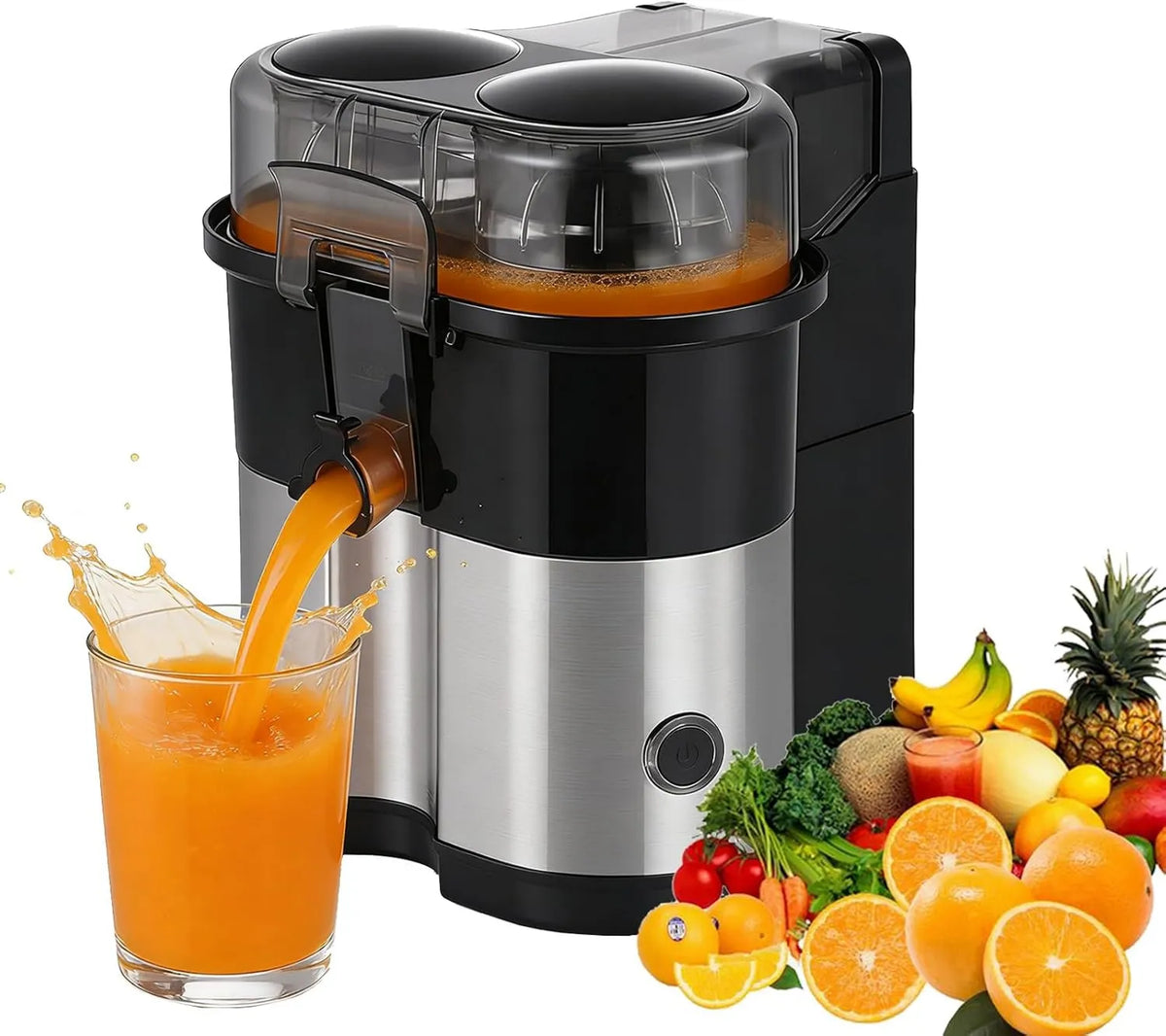 Generic, Citrus Press elektryczny Double Head, Fruit Cut, Double Head 100 W, Citrus Press elektryczny 2 in 1 of 400 Ml, Maksymalna prędkość 18