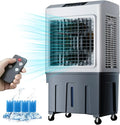 CRUSIO klimatyzator przenośny, Klimatyzator, 50 l, 200 W, Przemysłowy, Duży zbiornik, Profesjonalne, Cool do 50 m², Wentylator powietrza chłodzenie Parowe komercyjne