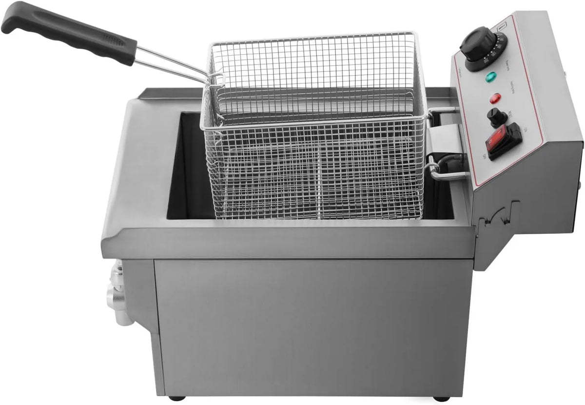 Dofanqing, Elektryczny Frymaker, ochrona przed przegrzaniem, nadaje się do restauracji, 3000 W, 8 l, zawór odwadniający, restauracje