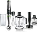 Braun blender ręczny, MQ9147X Blender, 1200 W, czarny, 600 ml szkło dozujące, MultiQuick 9 600 mL
