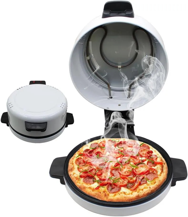 BOOZXCV piec do pizzy, Elektryczny mini piekarnik do pizzy, 12 cali, 1800 W, Pizzaiolo, przenośne