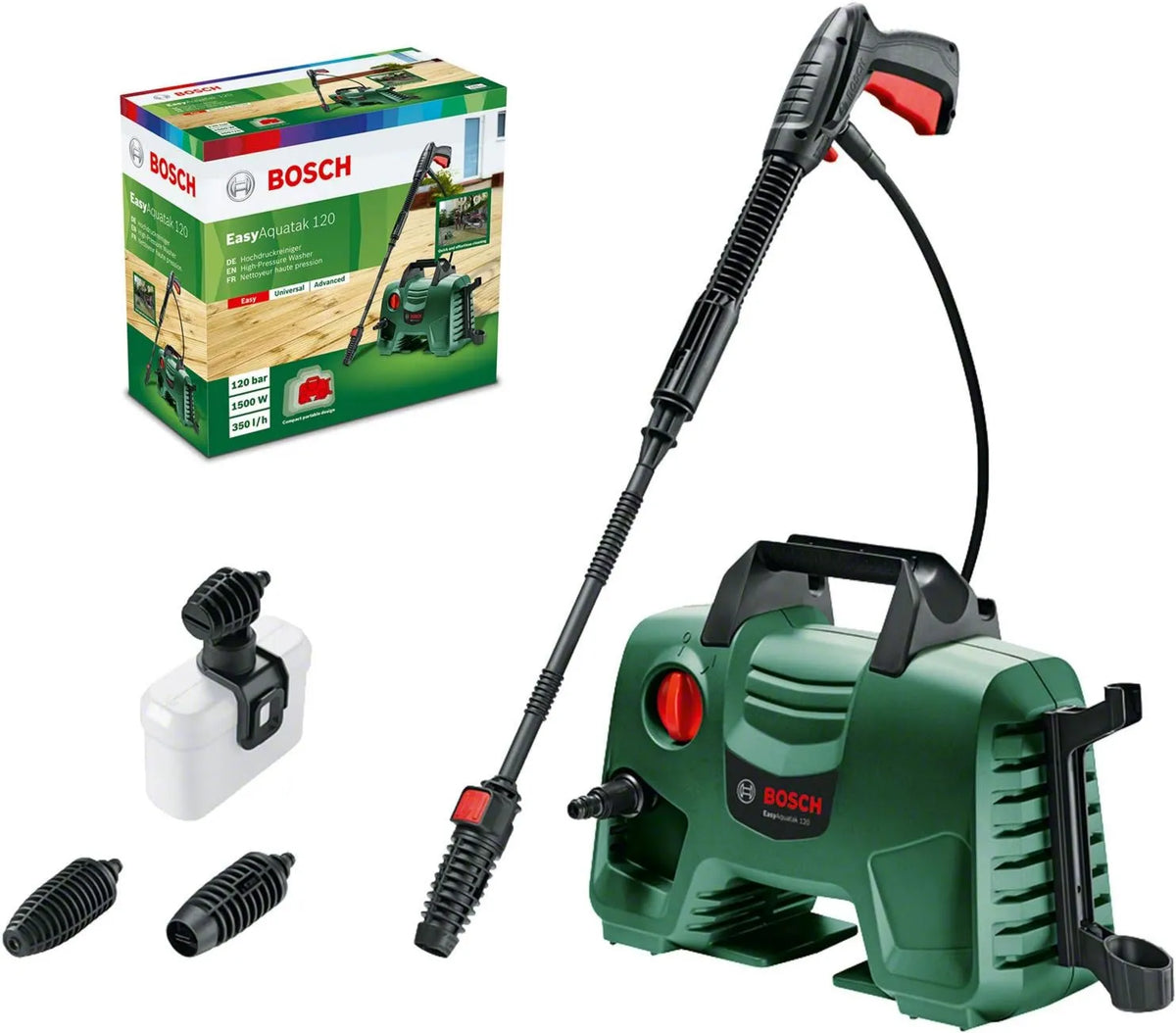 Bosch myjka ciśnieniowa, 1500 W, 120 bar, Myjka wysokociśnieniowa EasyAquatak 120 marki, ciśnienie: 120 barów