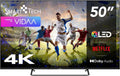 Smart Tech telewizor, Smart TV 50QV02K 3xHDMI, 126 cm, 3 HDMI, 2 USB, TV, 4K UHD, QLED, HDR, dźwięk Dolby, HDR 10, Dolby Audio, 2xUSB