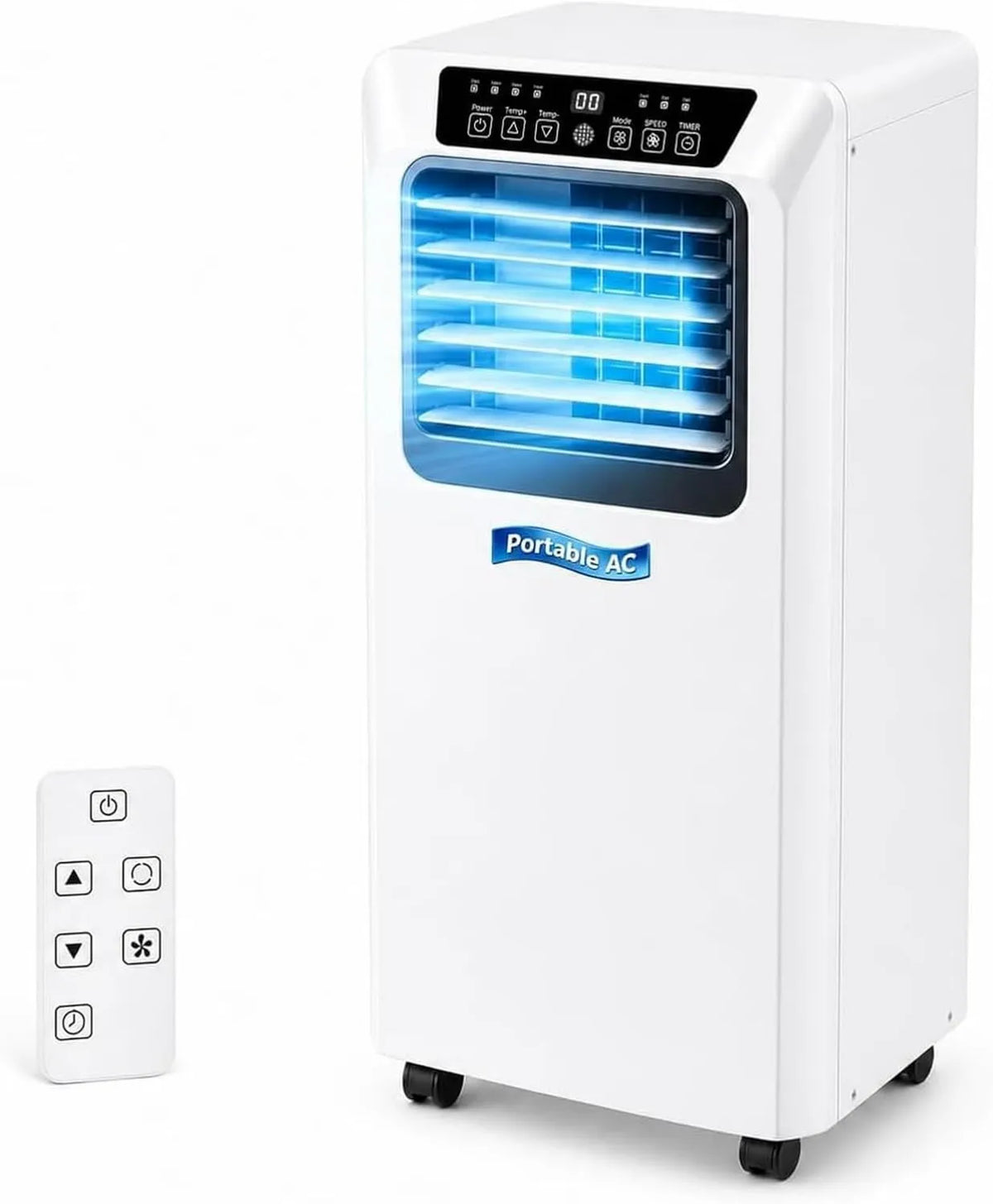 HUANQIN klimatyzator przenośny, Klimatyzator 7000BTU, Odświeża do 20 m², Inteligentny AC z zimnymi modelami, 5000 / 7000 / 9000 BTU
