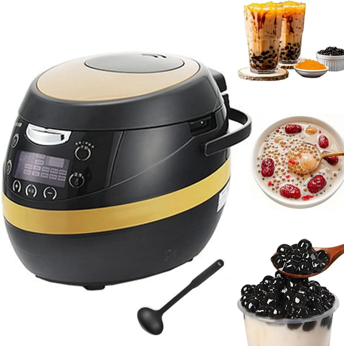 RSQQL, Maszyna do wyrobu, Maszyna Boba, Kuchenka, 8 l, 1350 W, Ozdoba Salonu, Profesjonalne, Non- stick powłoki