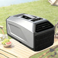 Pvxa klimatyzator przenośny, 4 -in-1 klimatyzator Grey- 1300 W, 1300 W, 24 V, przenośny, zegar, cichy, szary, 4, 500 Btu 110 V z podwójną rurą, z minutnik 4-en-1 Grey-1300 W