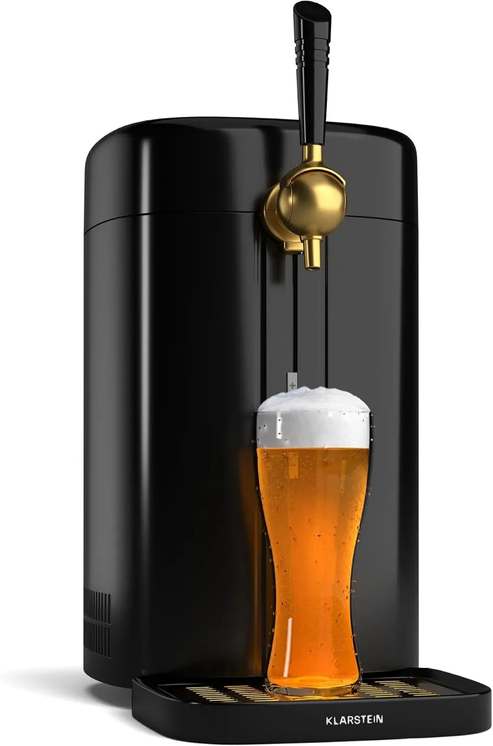KLARSTEIN, Zlewozmywak Kuchnia, 5 l, 3 do 12°C, czarny, System ciśnieniowy CO2, termoelektryczne chłodzenie 3- 12°C, Drumy 5 l