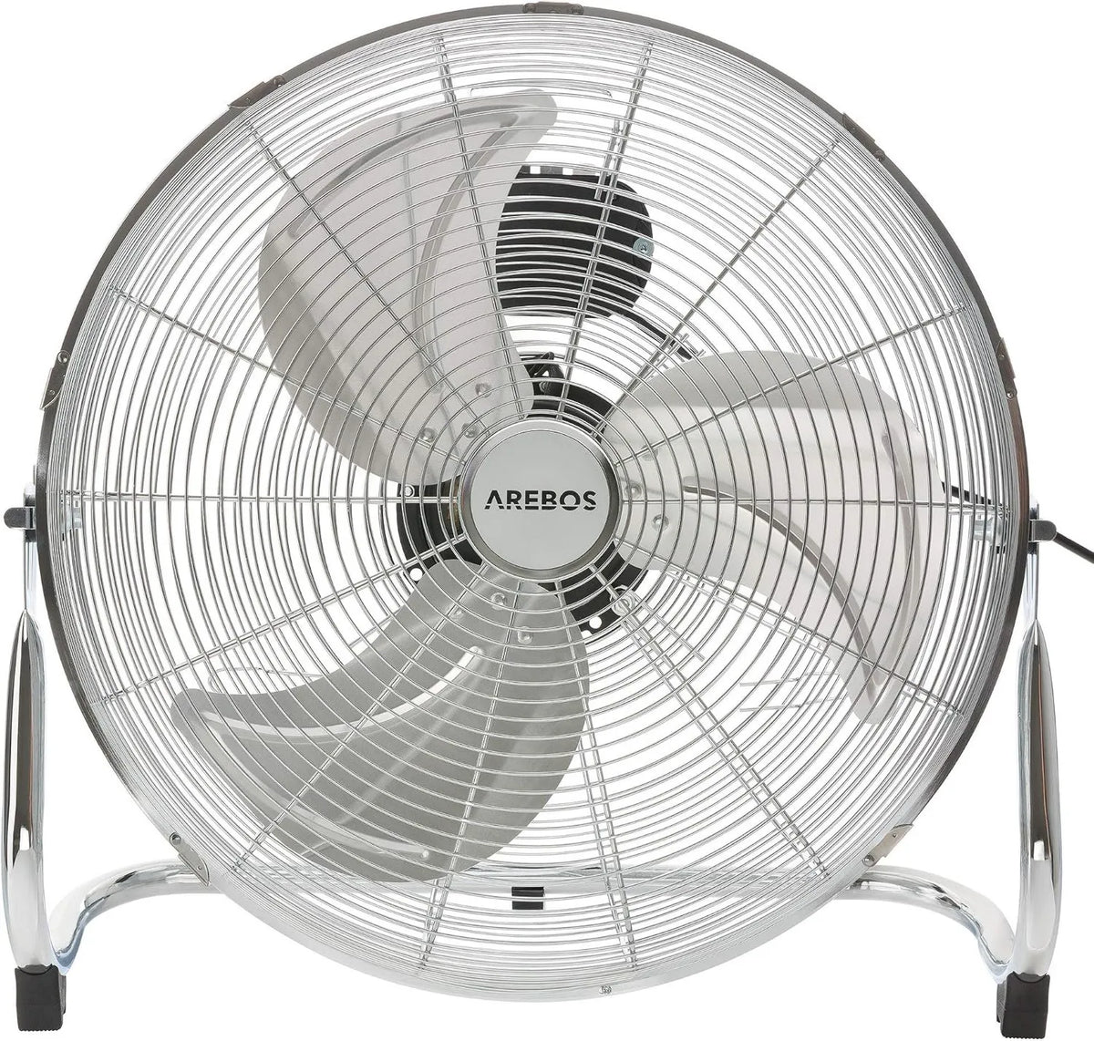 AREBOS, Wentylator, 18 cali, 120 W, 3 poziomów prędkości, srebro, 46 cm
