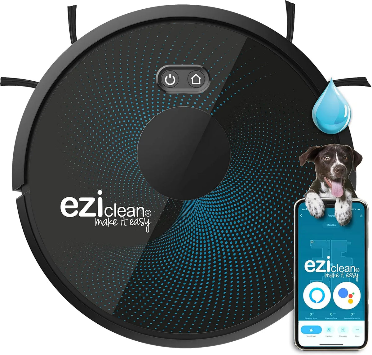 EZICLEAN robot sprzątający, odkurzacz Robot odkurzacz, x850, myjka Aqua Connect