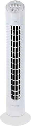 JAP, Wentylator, zegar, 3 prędkości, oscylacja 75 °, tłumik, biały