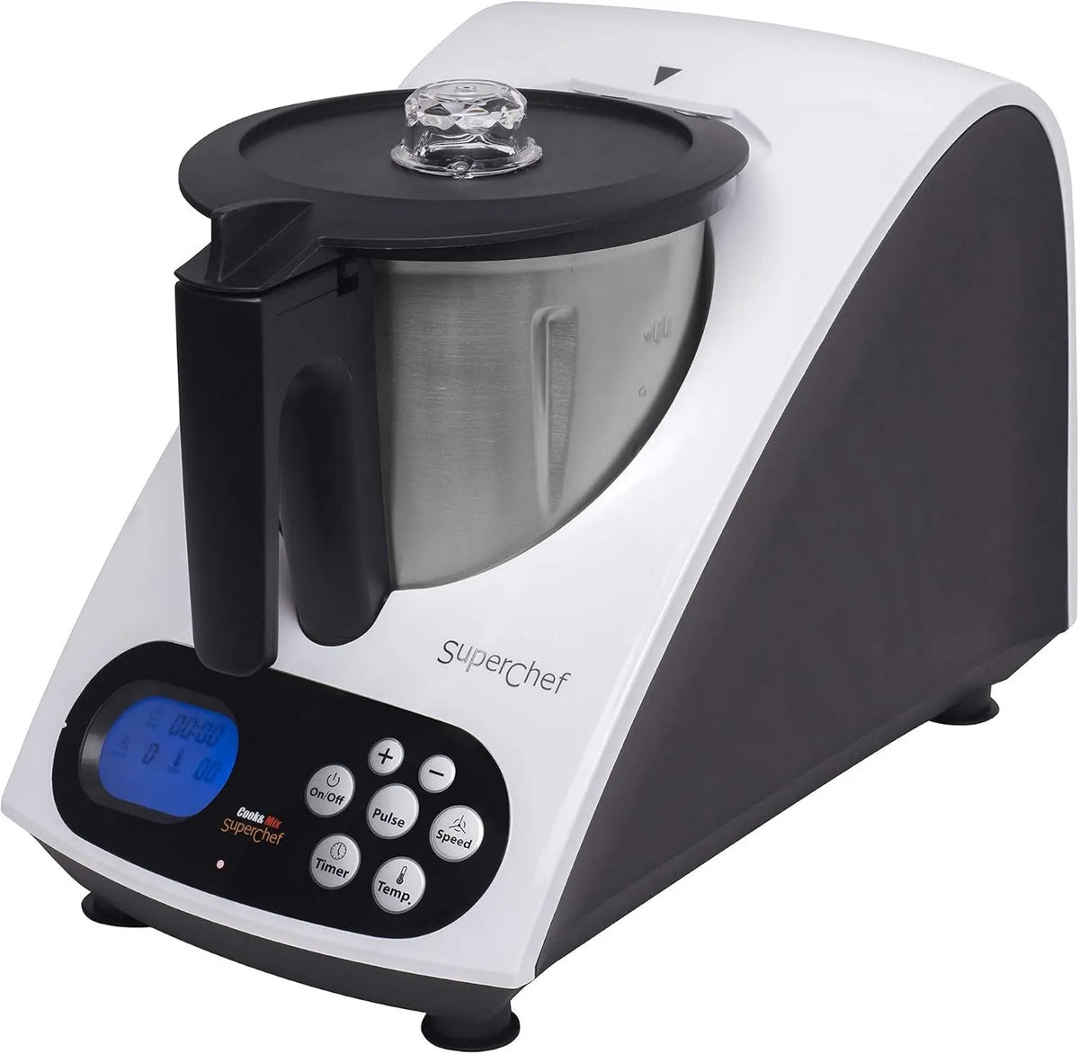 SuperChef robot kuchenny, VA1500, 2 l, 1100 W, 500 W, Bol 2 Litrów rzeczywistej pojemności, 40-110 °, 10 prędkości