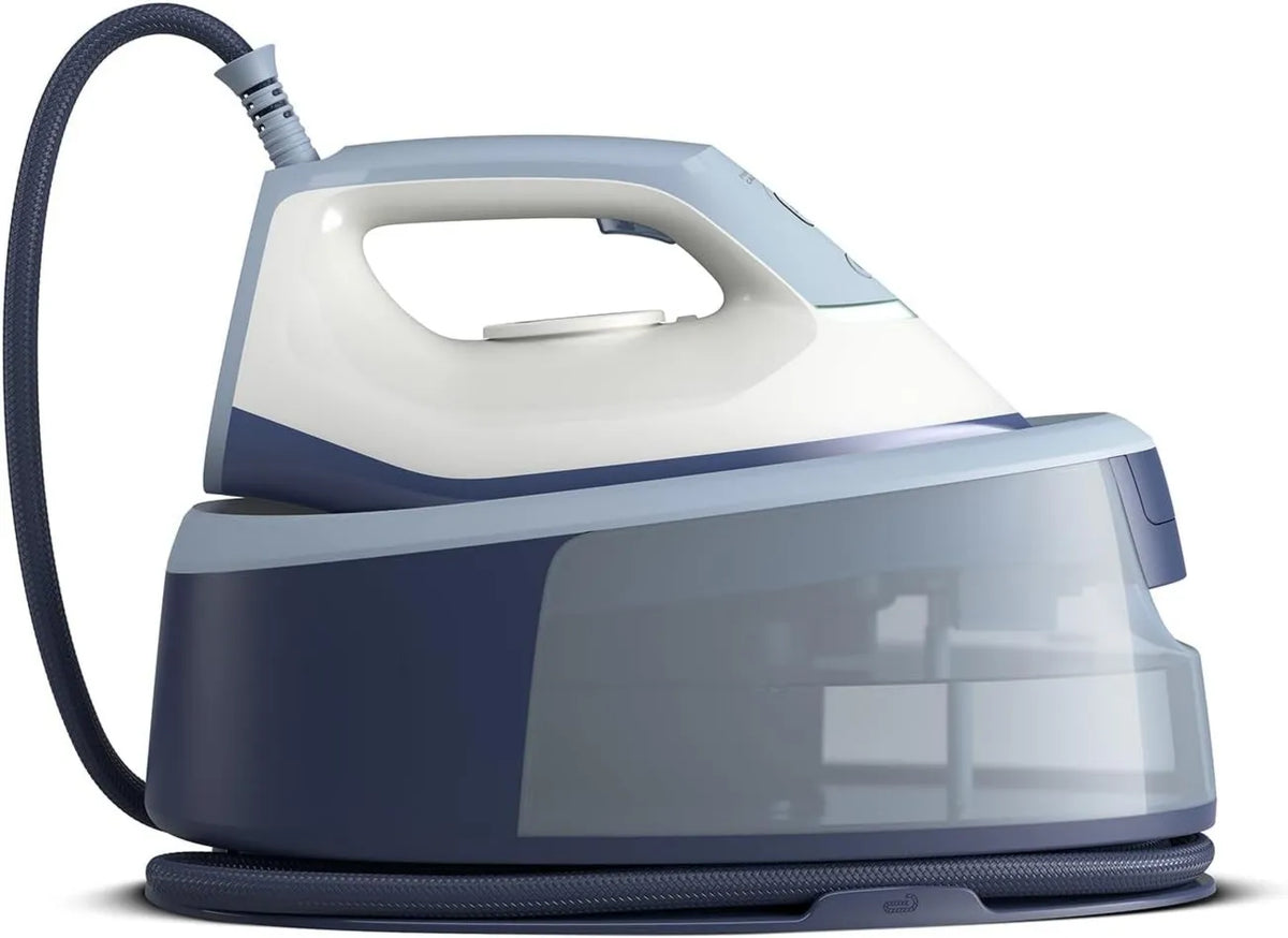 PHILIPS generator pary, PSG3000 / 20 Lekki i kompaktowy, Sola ceramiczna, 3000 serii Vapour Central, 2400 W moc, Efekt prasowania 350 g, Azur, ciśnienie 6 bar PSG3000/20