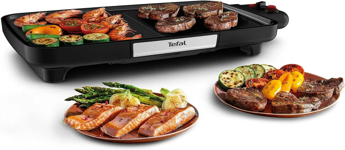 Tefal, CB641810 Plancha, 2200 W, Boost, stal nierdzewna, czarny