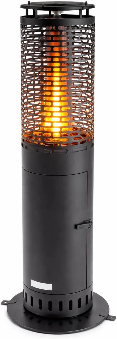 Drexon, IPX4 Stal i szkło Konstrukcja, dla Brasero na zewnątrz i ogród, Taras Kominek z pelletkami 6.86 kW PATIO HEAT, czas pracy 2h, 26 x 26
