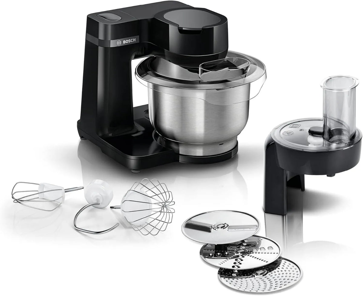 Bosch MUMS2EB01 robot kuchenny, 3,8 l, 700 W, stal nierdzewna, Robot kuchenny seria 2, miska ze stali nierdzewnej 3,8 l, mieszadło planetarne