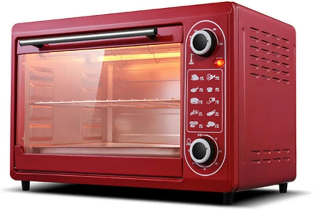 MXXHFC mini piekarnik, Piec elektryczny, 48 l, 0 do 250°C, licznik, kompaktowy