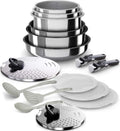Backen, Zmywarka, powłoka nienakładana, wyjmowana, 16-częściowa bateria kuchenna, 399916, 2 wyjmowalne uchwyty