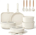 YASHE, Bateria, bateria patelni i patelni, 21 sztuk, biały, kuchnia Induction Non- stick