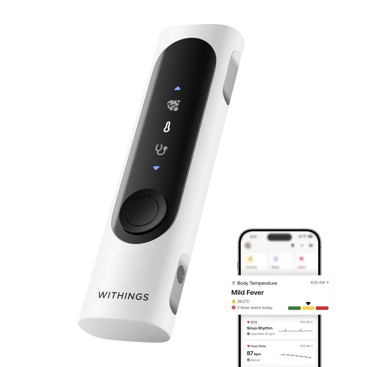 Withings, Monitor, OKRES 4- in-1, ekran komputerowy, termometr połączony bez kontaktu 4-en-1
