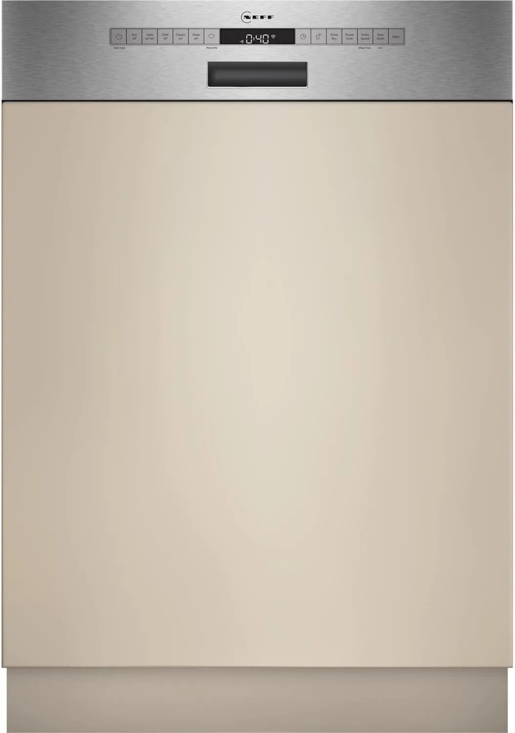 Neff zmywarka przenośna, S145EAS16E Zmywarka, 60 cm, sztućce kosz, tłumik, wydajne czyszczenie z głową 70°C, N 50, częściowo zintegrowane, z