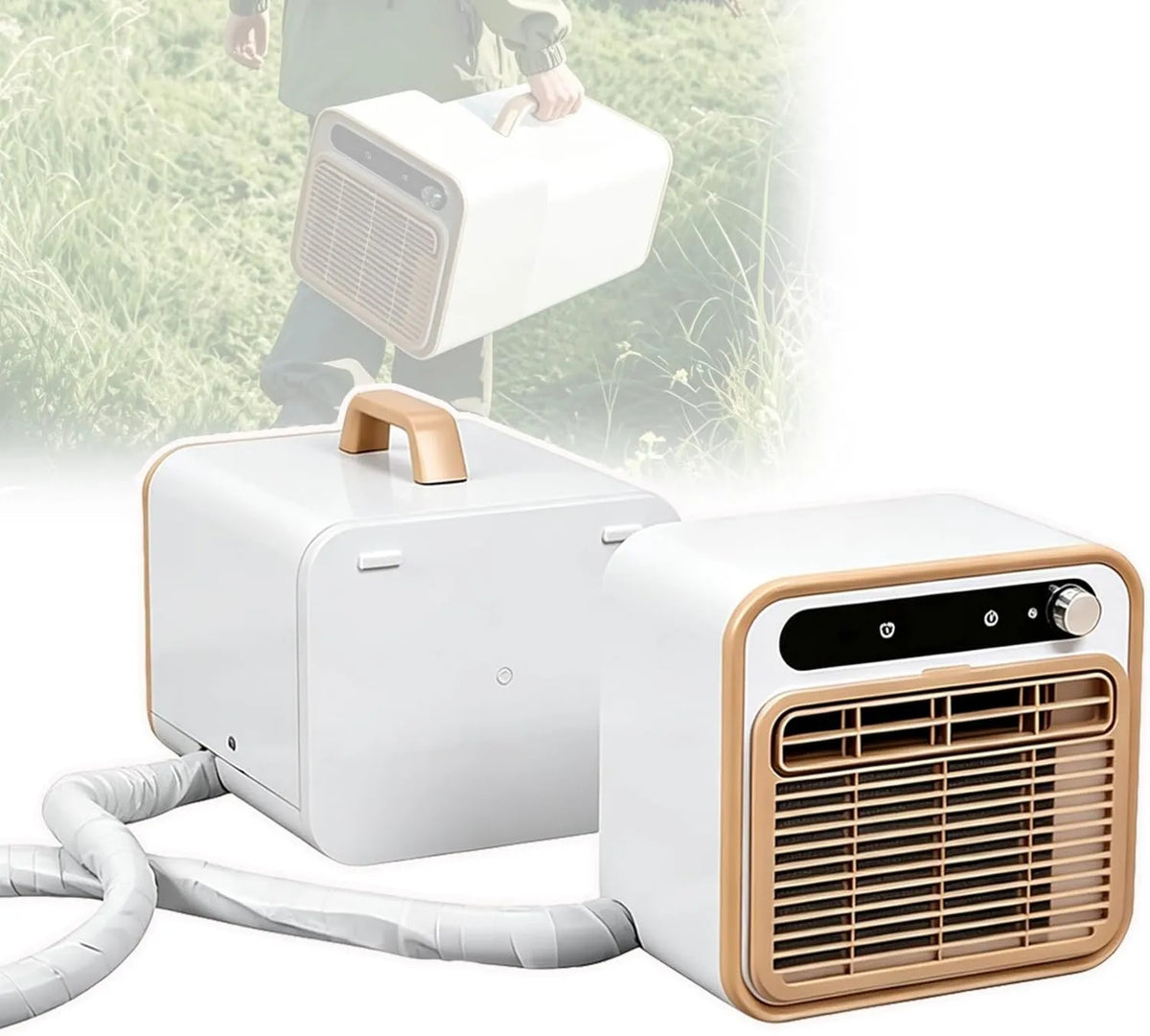Generic klimatyzator split, Klimatyzator przenośny, 130 m3 / h, licznik czasu, WiFi, kemping, inteligentny agregat klimatyzacji WiFi z pilotem, przyczepa kempingowa m3/h