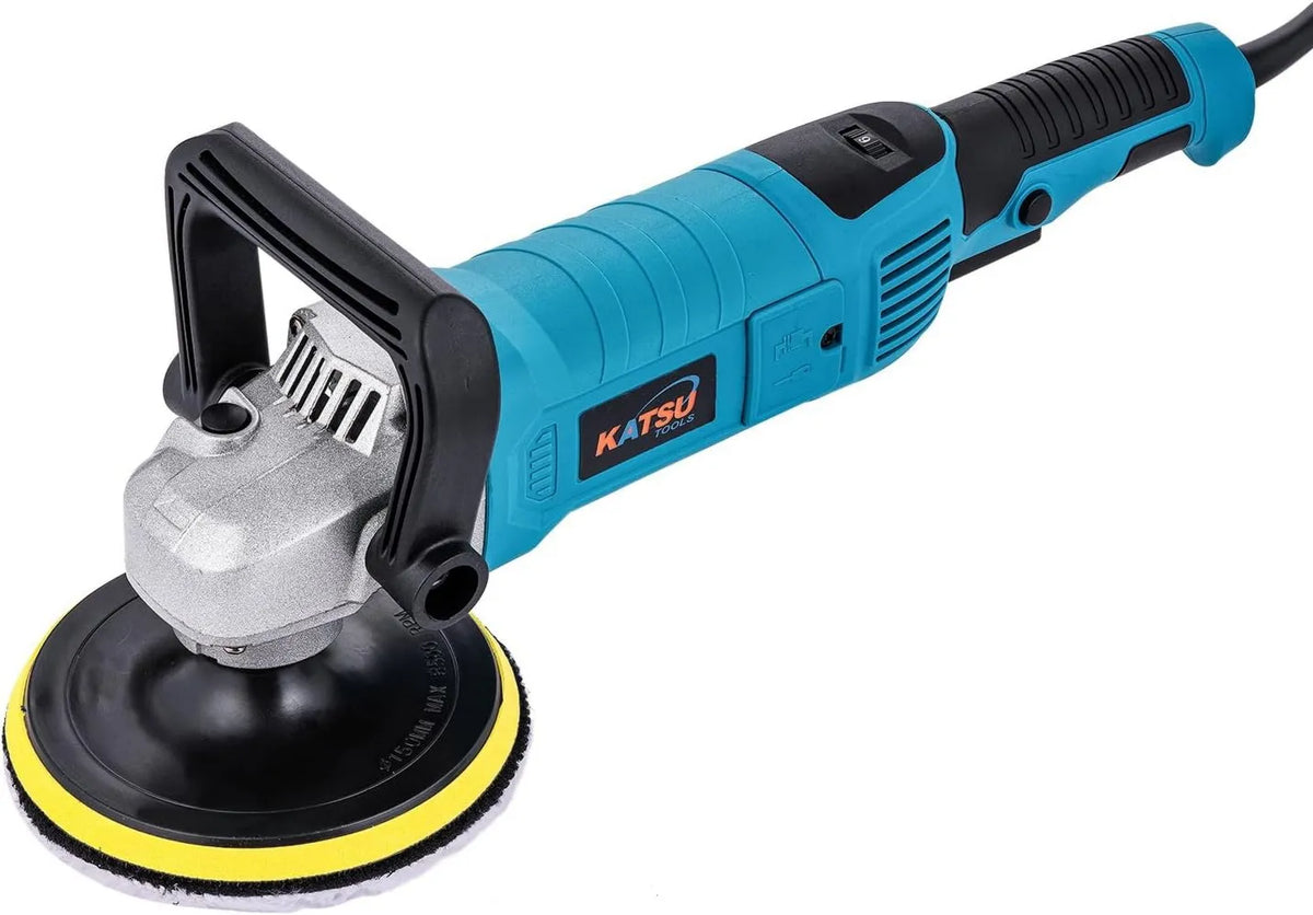 KATSU Tools, W 150 maszyny do woskowania, polerowanie elektryczne, 1200 W, 150 mm, 6 prędkości, KATSU