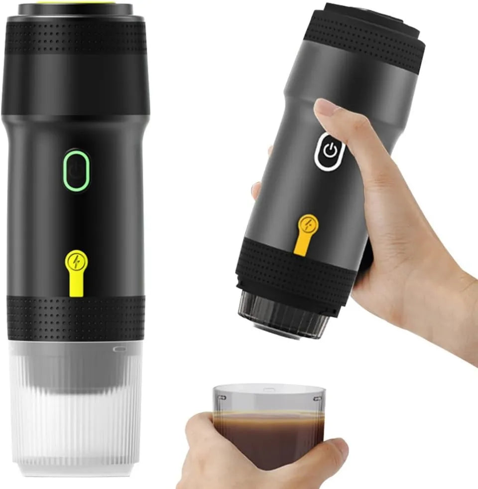 Générique, Elektryczna ekspres do kawy, 12 V, Mobile, Kemping, Czarny, Elektryczna ekspres do kawy bezprzewodowy na kempingu, Przenośna ekspres do kawy Espresso