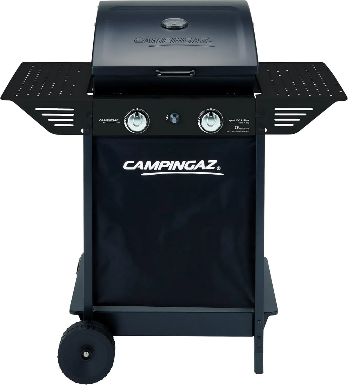 Grill gazowy, 7,1 kW, funkcja grilla, Campingaz Xpert 100L Plus Rocky grill gazowy do kamienia wulkanicznego, grill gazowy z 2 palnikami