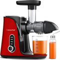 GM3001 wyciskarka do soku, AMZCHEF Cold Press Juicer z 2-stopniową regulacją prędkości, wydajna sokowirówka z ultra gęstym filtrem
