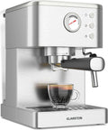 KLARSTEIN, Kawiarnia, ekspres do kawy, 1, 5 l, 1350 W, duży zbiornik, para, stal nierdzewna, funkcja grzewcza