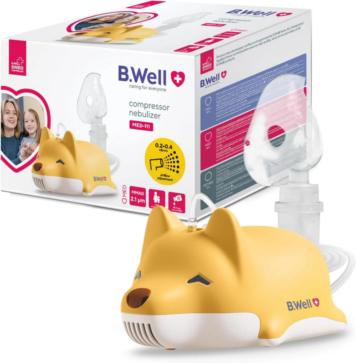 B.Well, inhalator MED- 111, do kompresora dla dzieci i dorosłych MED-111