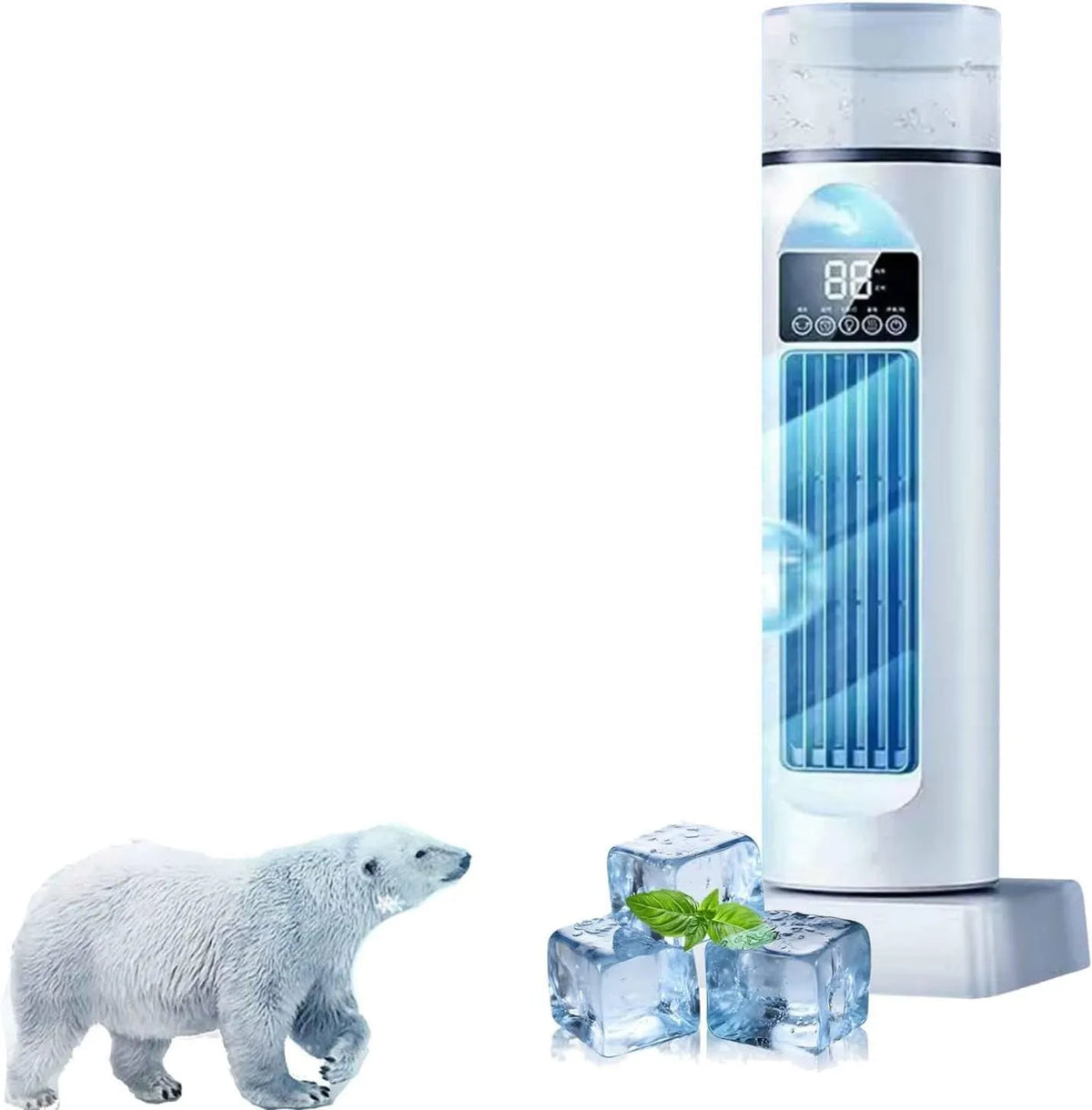 Generic klimatyzator przenośny, Klimatyzator, przenośny, licznik czasu, duży zbiornik, tłumik, zbiornik wodny 100 ml