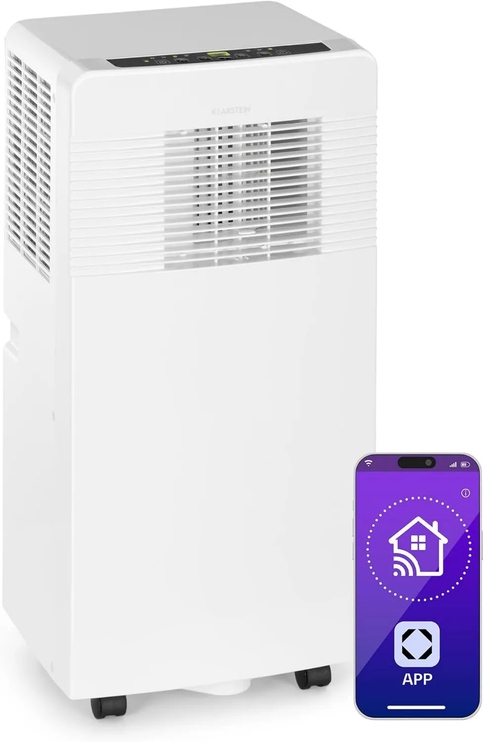 Klarstein klimatyzator, 2050 W, 7000 BTU, Iceblock Ecosmart, kość słoniowa