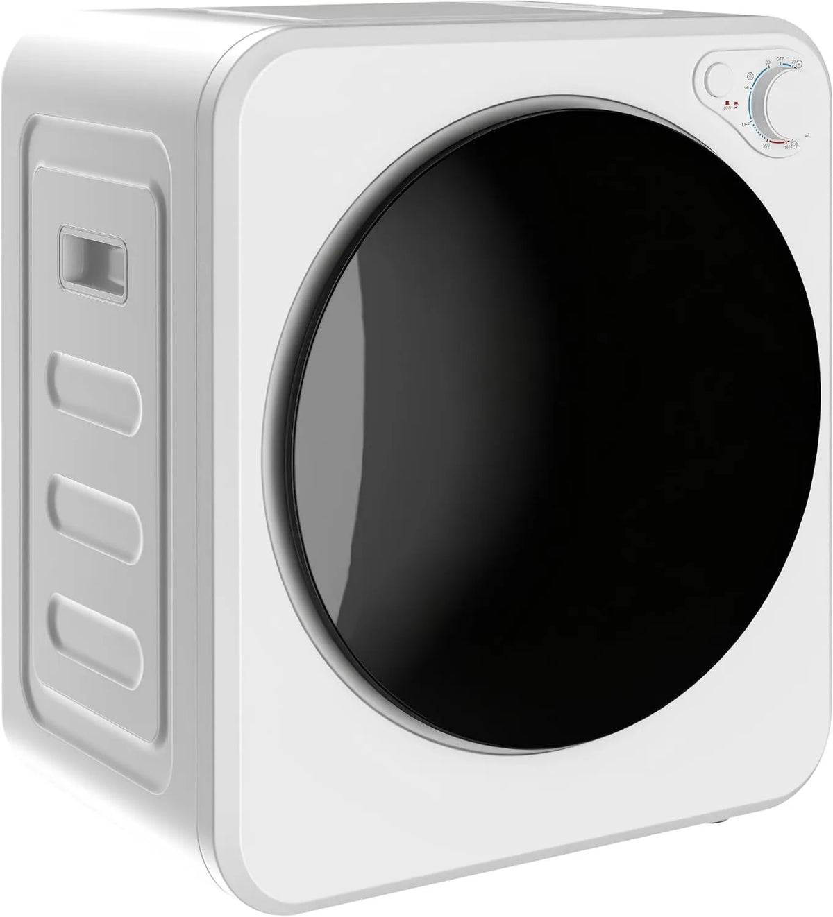 Suszarka do ubrań, 800 W, 400 W, HOMCOM Mini suszarka do prania, montowana na ścianie, suszarka z odwracalnym bębnem ze stali nierdzewnej